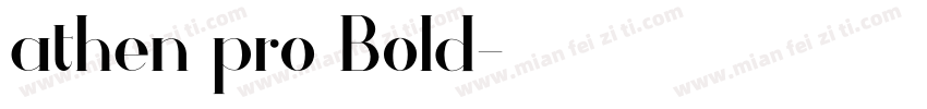 athen pro Bold字体转换